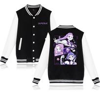 Fashion KPop Demon Hunters Graphic Jacket Women Men Oversized Baseball Coat Jacket Streetwear Spring Autumn Outwear XS