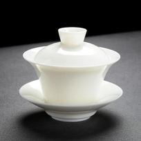 HANDUNYOU Plain White Ceramic Gaiwan
