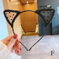 Lace Large Bow Hair Hoop Stage Hair Accessories Cute Headband Korean Girl Headwear F