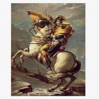 40*50cm Famous Painting Napoleon Crossing The Alps DIY Digital   Drawing Coloring By Number Canvas Hand Painted Modular Picture