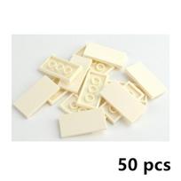 50-100Pcs Flat Tile 2x2 2x4 DIY Enlighten Plastic Smooth Building Block BricksCompatible All Brands Assembles Particles