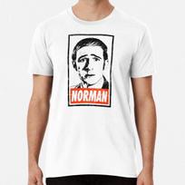 Norman Gunston  White Distressed Look TShirt Made in Australia Unisex T-Shirt M