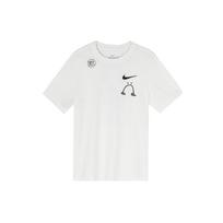 Nike I can t feel my legs solgan Running Short Sleeve White Men's AO0624-133 XL