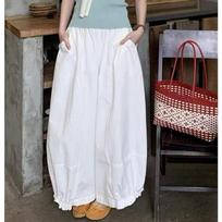 Women's High Waist Balloon Wide Leg Pants Loose Fit Ruffle Hem Retro Korean Versatile Spring Casual Daily Bottoms S