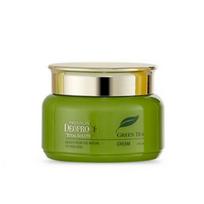 DEOPROCE Premium Green Tea Total Solution Cream 100ml – Hydrating & Soothing Face Cream for Healthy, Balanced Skin