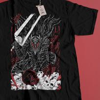 Dark Fantasy Anime Shirt, Vintage Manga Graphic Tee, Gothic Anime Streetwear Oversized T Shirt, Retro Japanese Manga Tee 2XL