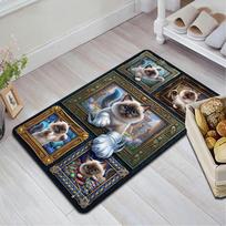 Fantasy Cats Pattern Rug Floor Mat for Living Room or Bedroom Soft and Comfortable Carpet a Gift for Birthday and Holiday. 40x60cm( 15x23in )
