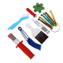 Air Conditioning Fin Cleaner Set AC Fin Cleaning Brush Comb Straightener for Evaporator Condenser Radiator Stainless steel, ABS