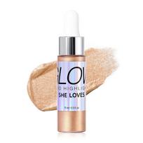 Liquid Highlighter,Versatile Illuminator,Blend with Foundation and Makeup Face Body Luminizer,Highlight Shine Body Oil Rose Gold less