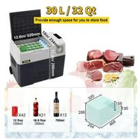 Mini Car Refrigerator Portable Compressor Cooler Small Fridge Freezer 30L 40L 50L 12V/24V 220V for Driving Camping Picnic