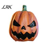 Scary Pumpkin Face Mask Halloween Mask, Latex Full Head with Realistic Texture, Cosplay Prop Detailed Costume for Party Night, Breathable Eye pumpkin