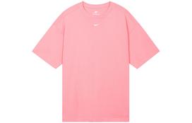 Nike Sportswear Essentials Drop Shoulder Sleeve T Shirt Women's Coral Chalk DX7911-611 L