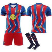 2526 Barcelona Four-way No. 10 Messi Jersey Suit Men's No. 9 Lewandowski 8 Pedri 14 Rashford Football Uniform 16