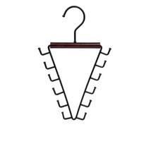 360° Rotating Metal V-Shape Hook Wood Handle Laundry Hanger Dorm Storage Hanger  Accessory Storage