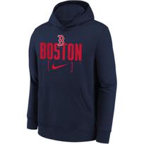Nike x MLB Sweatshirt Blue Black Teenagers 3Z3B7NMCR-BOS L