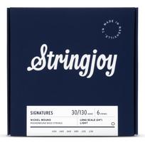 Stringjoy BA30130LS Nickel-Plated Bass Guitar Strings 30-130 6-Str