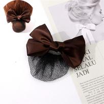 Headwear Airline Stewardess Korean Bun Snood Hairgrips Cover Net Ponytail Clip Women Spring Clips