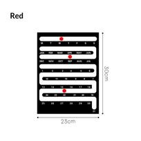 Minimalist Desktop Perpetual Calendar With Reusable Sliding Markers Perfect For Home Office Desk Room Decoration A1