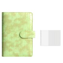 Faux Leather A6 Money Saving Binder Mini Envelope Savings Challenge  for Budgeting Planner StyleA Green