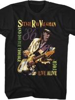 Classic Music by Stevie Ray Vaughan Live Performance Tour Black Adult T-Shirt Unisex T-Shirt M