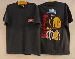 Vintažinis 1990-ųjų Marlboro Man Kaubojus Vyriškas Cigarečių Retro Vakarų (L) Marškinėlis REPRINT Unisex marškinėlis L