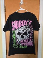 Sad Boys By Junior H Skull Shirt Medium Double Sided Boyz Emo Rap Grunge Unisex T-Shirt S