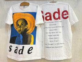 Vintage Sade Portrait Big Print 90s Band White Single Stitch XL T-Shirt REPRINT Unisex T-Shirt M
