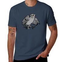 Owl on skateboard T-Shirt Running Gym Short Sleeve Sports Tee S
