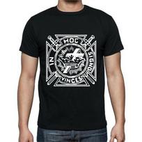 In Hoc Signo Vinces Catholic Cross Crown King Christ Jesus TShirt 100 Cotton ONeck Short Sleeve Summer Casual Unisexs Tee S