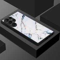 Thin Ring Magnetic Phone Case For Samsung Galaxy S26 Ultra S25 FE S24 S23 S22 Plus S21 FE Sandstone Marble Pattern Hybrid TPU+PC Matte Cover Samsung S22 Ultra