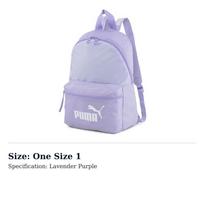 PUMA Fabric Sports Backpack Regular Womens Lavender 079467-02 One Size 1