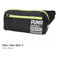PUMA Crossbody Bag Polyester Fanny Pack Regular Unisex Black 074824-01 One Size 1