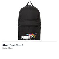 PUMA Fabric Backpack Regular Unisex Black 090442-01 One Size 1