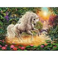 Full 5D Diamond Painting Unicorn DIY Diamond Embroidery Diamond Mosaic Cross Stitch Kits Home Decor Gift Round 20x30cm beige