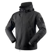 Karinės „Shark Skin“ „Soft Shell“ striukės Vyriškos taktinės vėjui atsparios, vandeniui atsparios striukės, vyriškos armijos kovos striukės, vyriškos „bomber“ paltai su gobtuvu S