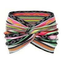 Ultra-Wide Elastic Knotted Women's Yoga Headband