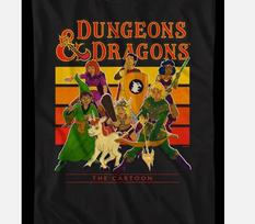 Dungeons Dragons cartoon black T-shirt Unisex All sizes 3XL