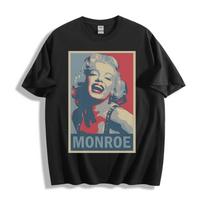 Marilyn Monroe Retro Pop Art T-Shirt Red Blue Unisex Tee 2XL