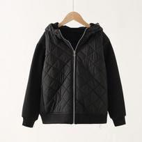 Girls' Winter Coat: Warm, Loose-Fit, Fleece-Lined, Korean Style for Big & Middle Children 140