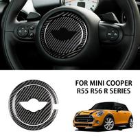 Vairo lipdukai Mini Cooper priedams R55 R56 R serijos 3D anglies pluošto automobilio salonas BMW Color