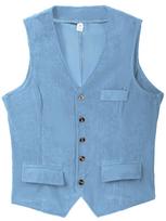 Men's Slim Fit Corduroy Workwear Vest - British Style, Single-Breasted, Hoodless, Solid Color, for Spring and Autumn. XXL