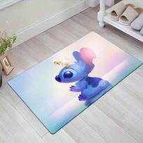 1pc Disney Lilo and Stitch Pattern Carpet Area Rug Non-slip Carpet Hand Washable Floor Mat Suitable For Living Room Bedroom Home Decor 60cm by 90cm