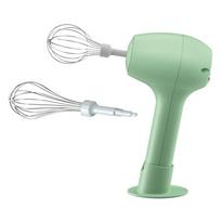 Handheld Milk Frother Hand Blender for Coffee Hot Chocolate Mini Whisk Frother žalia
