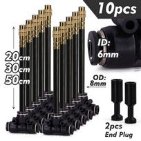 20/30/50cm 360° Bend Brass Misting Nozzles Adjustable Atomizer Sprayer 6/8/10/12mm Quick Connect Garden Irrigation Auto Watering 20cm