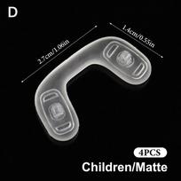 4Pcs Non-Slip U-Shaped Silicone Nose Pads-Repair Kits For Glasses Comfortable Soft And Breathable Accessories For Eyeglasses
