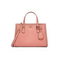 MICHAEL KORS Chantal Business Casual Commuting Metal Logo Pebbled Leather Handheld Shoulder Crossbody Bag Small Women's Rose Pink