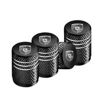 4Pcs 3D Metal Tire Valve Caps Car Tyre Air Stem Covers For Porsche 911 928 Cayenne Panamera Macan Boxster Carrera-GT Sticker