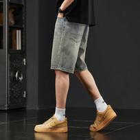 JEEP Men's Loose Fit Summer Denim Shorts 33