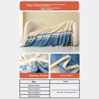 Shuixingjiafang Fleece Blanket, Thickened And Plush Flannel Throw, Class A Quilt, Machine Washable, Approximately 2.3 Jin (1.15 Kg), 180×200cm