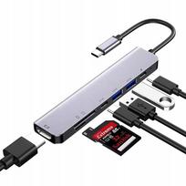 Adapter 7in1 HUB USB-C HDMI SC-USH85